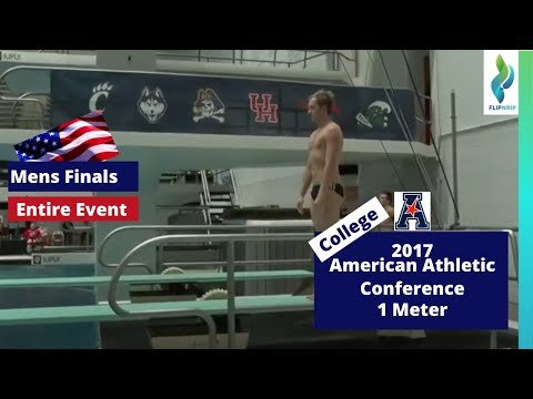2017 Mens College Diving 1 meter- American Athletic Conference Diving