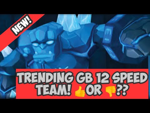 summoners war: first time test /   LATEST POPULAR GB 12 SPEED TEAM! / with low level monsters!