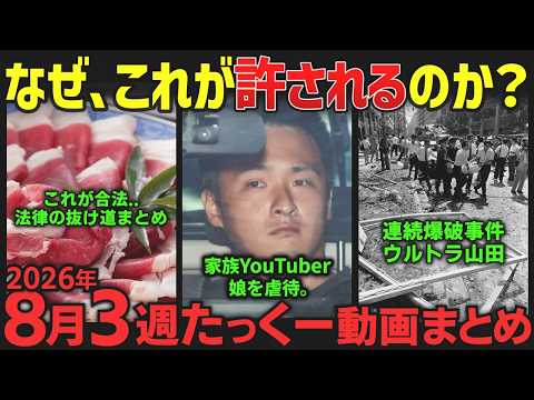 【家族に隠された闇!?】人気配信者のゾッとする末路とは…2026年8月3週まとめ「作業用/たっくー切り抜き」