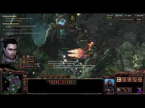 Starcraft 2 Wings Of Liberty Reversed Campaign Mission 11B challenge mode all achievements UPDATE