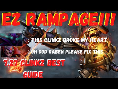 THE MOST BROKEN CARRY Hero in Patch 7.27B: How to MASTER Clinkz EZ RAMPAGE - Dota 2 Tips BEST Guide