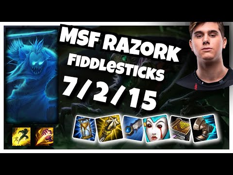 MSF Razork Fiddlesticks JUNGLE (7/2/15) vs GRAVES Gameplay Replay - Patch 10.20