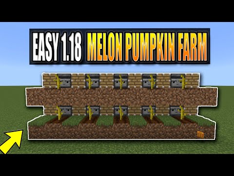 EASY Minecraft Melon and Pumpkin Farm 1.18