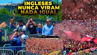 Ingleses filmam a torcida do Flamengo em choque: ‘Nunca vimos isso!’