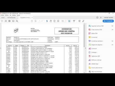 Generar orden de Compra