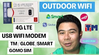 4g LTE Wifi Modem USB open line to all network | plug and play gomo sim tm globe smart