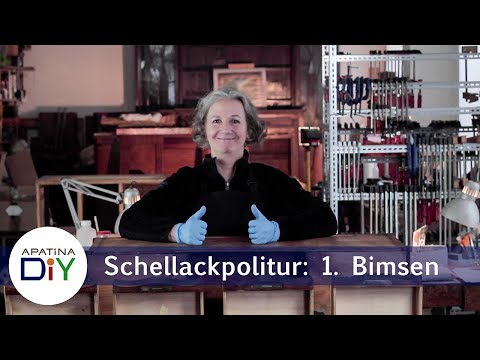 Schellackpolitur: 1. Das Bimsen [Schellack und Schellackpolitur was ist das eigentlich? Pt.2]