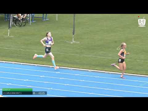 U13 Girls 800m Heat 3: 2021 State Combined Events Championships // LAVicTV