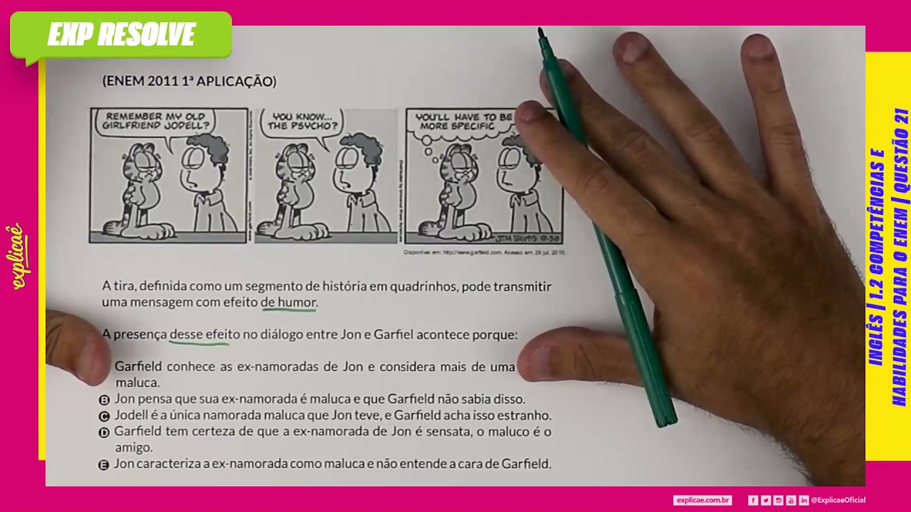 A TIRA, DEFINIDA COMO UM SEGMENTO DE HISTÓRIA EM (...) | COMPETÊNCIAS E HABILIDADES PARA O ENEM