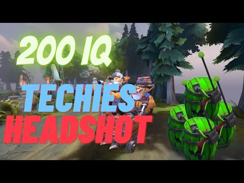 200 IQ Techies headshot  -  Dota 2 Short Clips