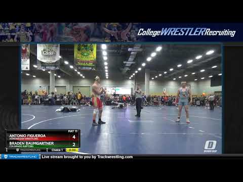 High School (11th - 12th Grade) 182 Braden Baumgartner Colorado Raptors Vs Antonio Figueroa Honone