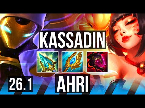 KASSADIN vs AHRI (MID) | 57K damage | EUNE Grandmaster | 26.1