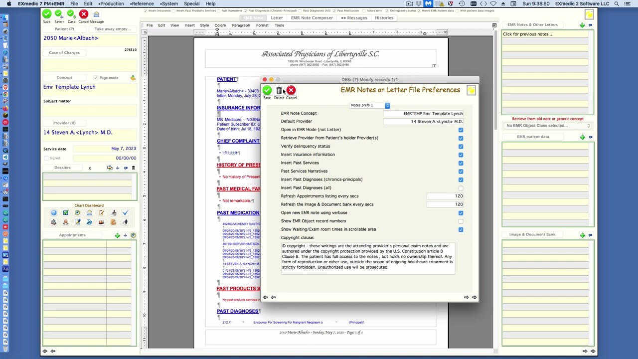 database data driven EMR segments
