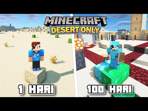 100 Days in Minecraft but Desert Only❗️❗️