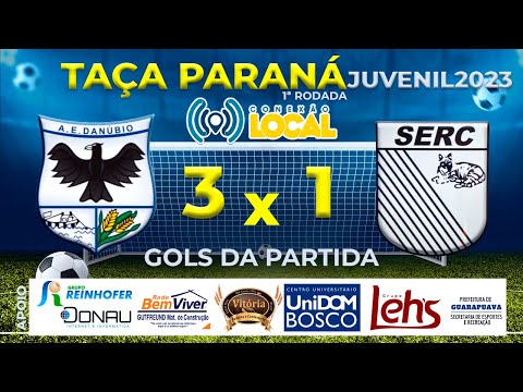 GOLS A.E DANÚBIO 3 x 1 S.E ROSÁRIO CENTRAL - 1ªRODADA TAÇA PARANÁ JUVENIL 2023.