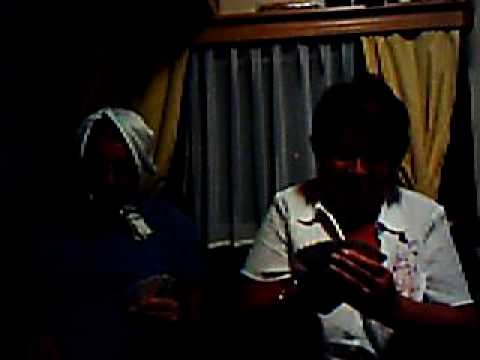 Cor en Geer op de camping; familie op bezoek