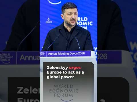 Zelenskyy urges Europe to act as a global power | #ajshorts