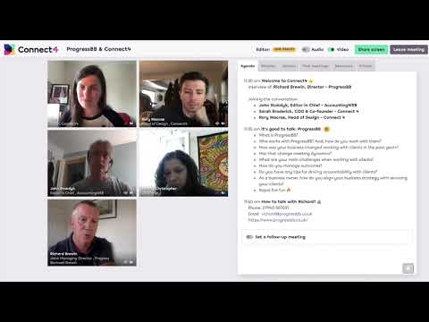 AccountingWeb & ProgressBB on online client meeting tool Connect4