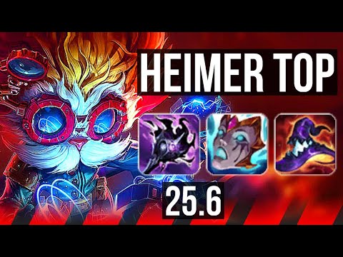 HEIMERDINGER vs AHRI (TOP) | 900+ games | EUNE Master | 25.6
