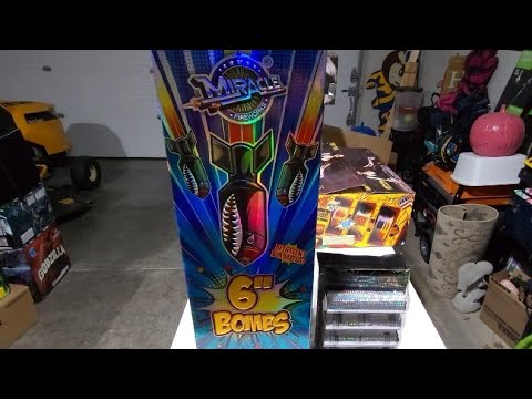 6" BOMBS from MIRACLE FIREWORKS #pyro #4thofjuly #fireworks #pyroaddicts #pyromaniac #