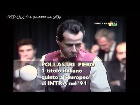 CARUSO vs POLLASTRI - Gala Tournament 1st PRO BILLIARD World Championship 1992/93 @TREDICALCIO