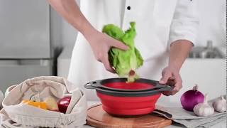 Collapsible Strainer Set (Set of 2) - www.chikili.com