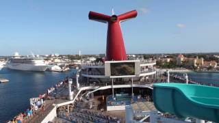 preview picture of video 'Carnival Victory Turning Around in Nassau'