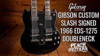 Video thumbnail for Gibson Custom Slash Signed 1966 EDS-1275 Doubleneck by Peach Guitars