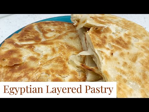 Delicious Egyptian Special  layered Bread, Feteer Meshaltet. فطير مشلتت مصري