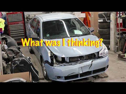 Rebuilding a 2009 Ford Focus after a collision part 1
