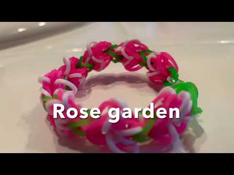Rose Garden rubber band bracelet NEW how to make
