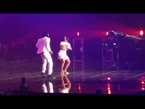 Princess  EUD  rap au concert d' ADMIRAL T à BERCY LE 15 avril 2017