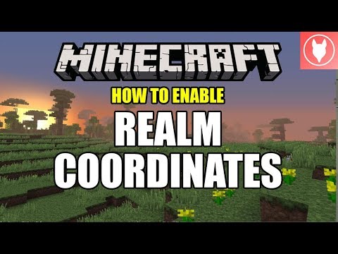 How to Enable Realm Coordinates - Minecraft Bedrock  ( Xbox / MCPE / Windows 10 / Switch )
