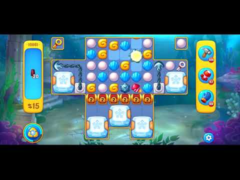 Fishdom level 10861 no boosters フィッシュダム ノーマル