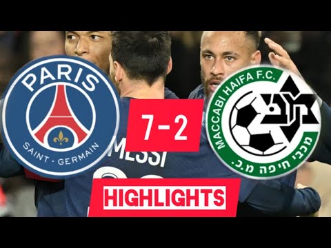 psg vs maccabi haifa 7-2 | All Goals and Extended Highlights | UEFA CHAMPIONS LEAGUE 2022 HD | Messi