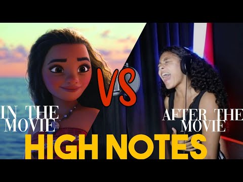 BRAZILIAN MOANA'S HIGH NOTES IN THE MOVIE × AFTER THE MOVIE