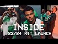 Inside Away Kit Launch: Fresh look as Liverpool stars model 23/24 shirt!