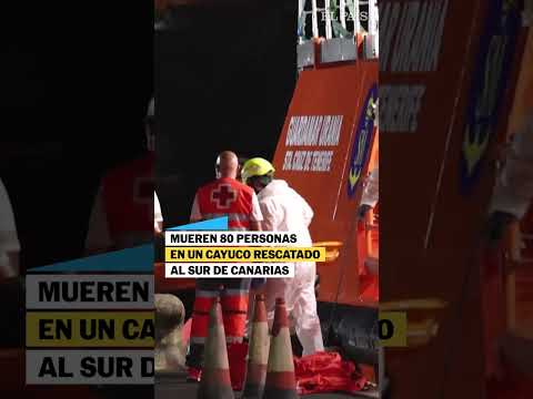 Mueren 80 personas en un cayuco rescatado al sur de Canarias #shorts