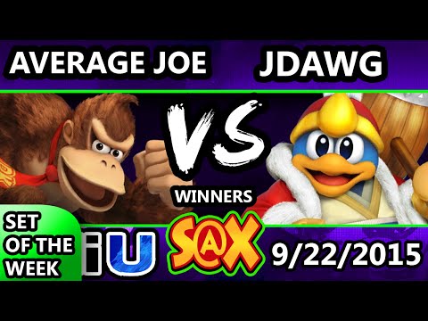 S@X 116 - Jdawg (DeDeDe) Vs. Average Joe (Donkey Kong) SSB4 Tournament - Smash WIi U - Smash 4