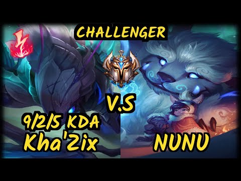MRDS TynX (KHA'ZIX) vs NUNU & WILLUMP - 9/2/5 KDA JUNGLE CHALLENGER GAMEPLAY - EUW