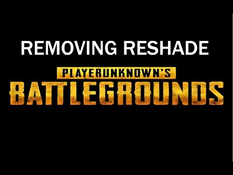 Removing Reshade from PUBG *NEW PATCH*