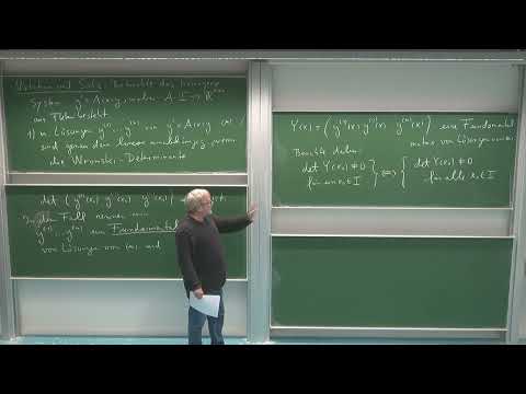 HMI 3: 2.9. Satz zu Fundamentalmatrix und Wronski-Determinante für allgemeines n