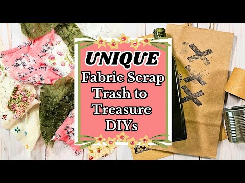 MUST SEE Fabric Scrap Project Ideas, From boring Trash to GORGEOUS Treasures!!!
