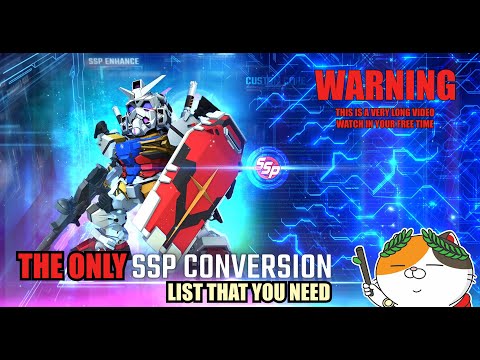 SSP conversion list and how to decide whether a unit is worth it - SD Gundam G Generation Eternal