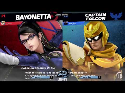 Smash @ Miz's WiFi 9 - Xcurr (Bayonetta) vs. sab_by (Captain Falcon, Ken) Losers Semis