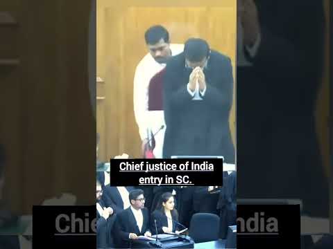 Chief Justice of India entry| cji entry #shorts