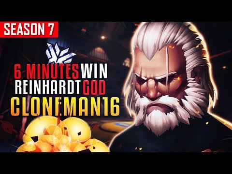 6 MINUTES WIN - Reinhardt Domination - CLONEMAN16 (#1 REIN NA) [S7]