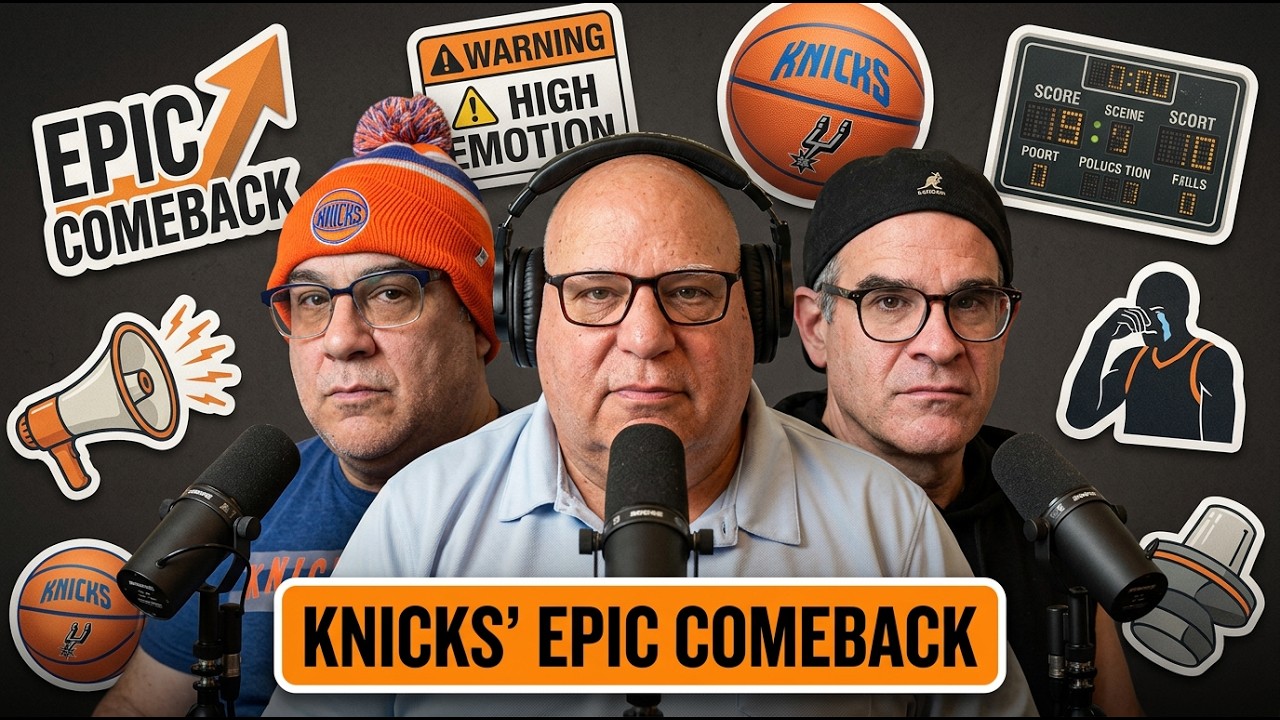 Steve and Justin with The Rabbi Go OFF KNICKS WIN! on Sports Talk Live!
