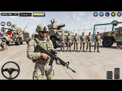 US Army Military Truck Driving 3D 🚛 | Real Army Transport Gameplay