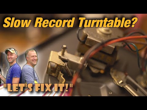 How to Fix a Slow Turntable Record Player - Garrard AT6 Mark II